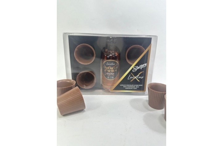 Chocolate shot glasses & Lucelas chocolate rum